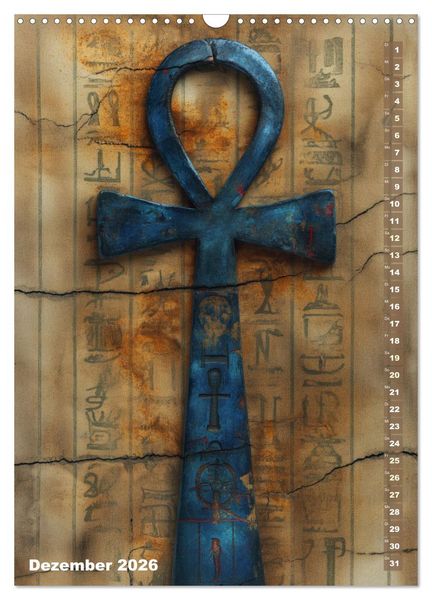 Produktbild: &Auml;gyptische Algorithmen - K&uuml;nstliche Intelligenz trifft auf das alte &Auml;gypten (Wandkalender 2026 DIN A3 hoch), CALVENDO Monatskalender