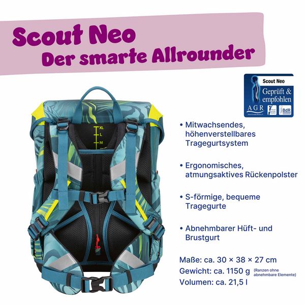 Produktbild: Scout Schulranzen Set Neo, Schulranzen Set, 4tlg, Action