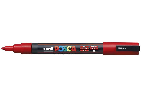 Produktbild: uni-ball Marker uni POSCA PC-3M rot