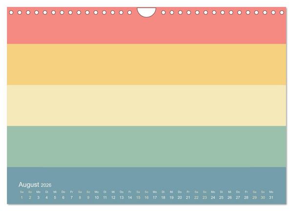Produktbild: 70er Jahre Bastelkalender - DIY Kreativ-Kalender zum Selbstgestalten (Wandkalender 2026 DIN A4 quer), CALVENDO Monatskalender