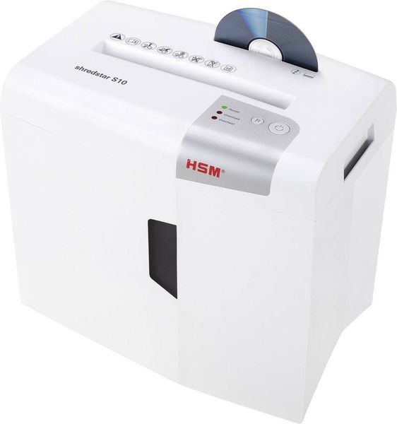 Produktbild: HSM shredstar S10 Aktenvernichter 10 Blatt Streifenschnitt 6 mm P-2 18 l Vernichtet auch B&uuml;roklammern, CDs, DVDs, Heftklammern, Kreditkarte
