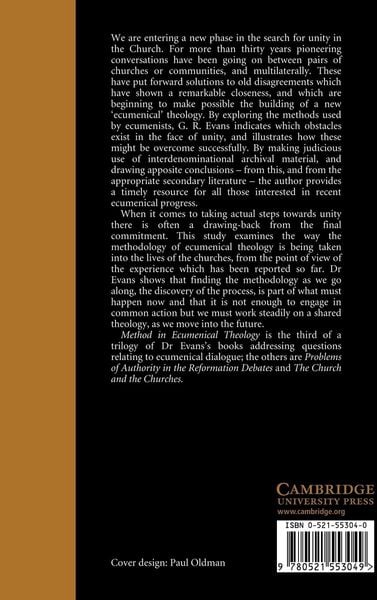 Produktbild: Method in Ecumenical Theology
