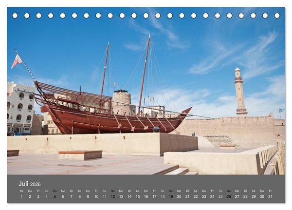 Produktbild: Dubai (Tischkalender 2026 DIN A5 quer), CALVENDO Monatskalender