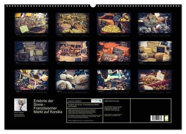 Produktbild: Erlebnis der Sinne - Franz&ouml;sischer Markt auf Korsika (Wandkalender 2026 DIN A2 quer), CALVENDO Monatskalender