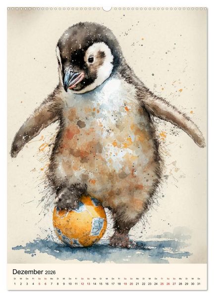 Produktbild: Fu&szlig;ball Stars - Fu&szlig;ball regiert die Welt (hochwertiger Premium Wandkalender 2026 DIN A2 hoch), Kunstdruck in Hochglanz