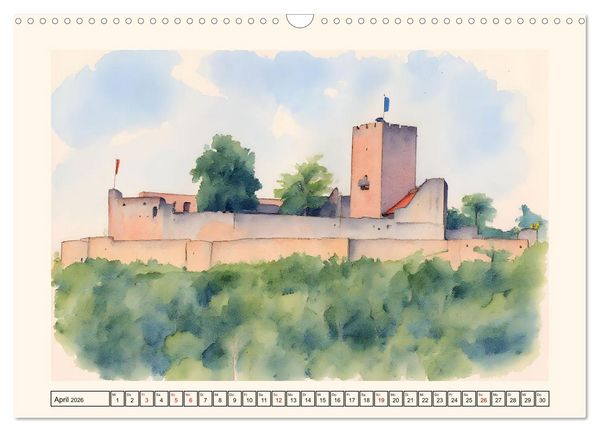 Produktbild: Deutsche Weinstra&szlig;e - Genuss und Natur (Wandkalender 2026 DIN A3 quer), CALVENDO Monatskalender