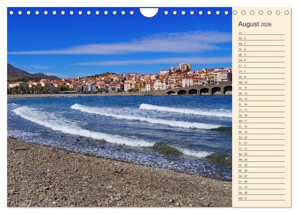 Produktbild: Cote Vermeille - Wo die Pyren&auml;en das Meer k&uuml;ssen (Wandkalender 2026 DIN A4 quer), CALVENDO Monatskalender