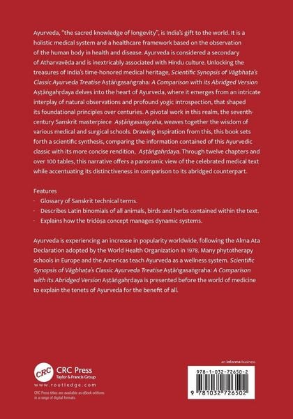 Produktbild: Scientific Synopsis of Vāgbhaṭa's Classic Ayurveda Treatise Aṣṭāṅgasaṅgraha