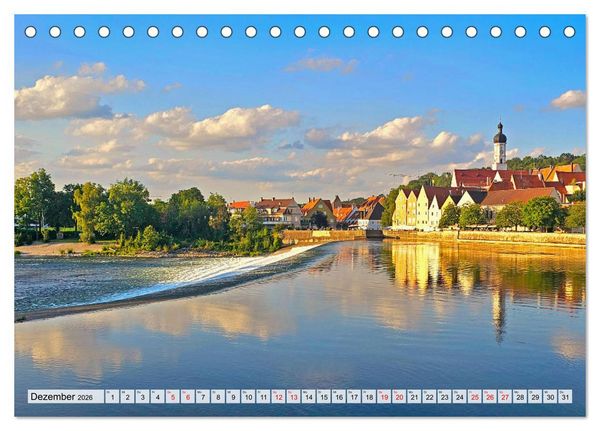Produktbild: Vom Formarinsee bis Landsberg am Lech - Auf dem Lechradweg (Tischkalender 2026 DIN A5 quer), CALVENDO Monatskalender
