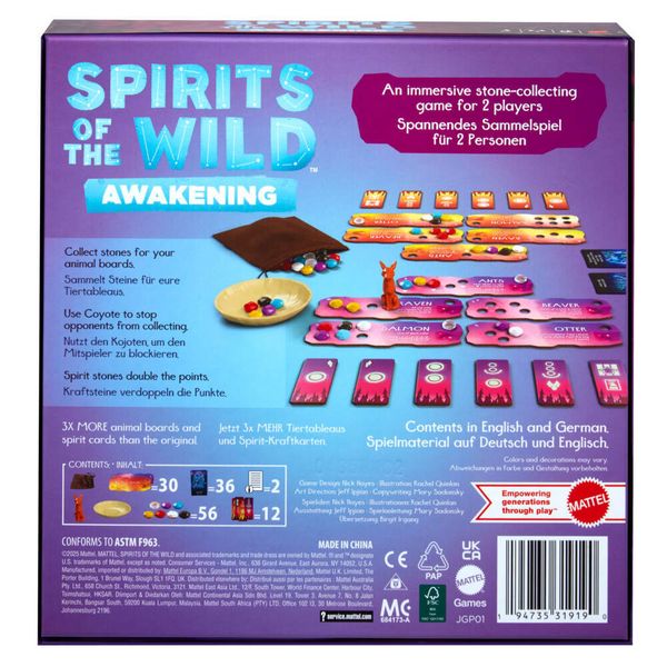 Produktbild: Spirits of the Wild: Awakening, entspannendes, leichtes Strategiebrettspiel in kunstvoller Gestaltung für 2 Spieler