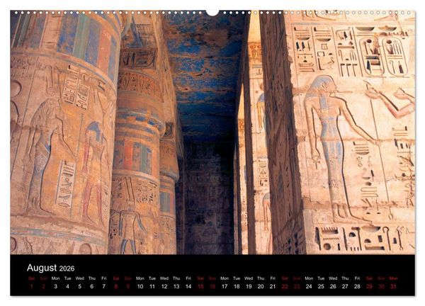 Produktbild: On the trail of the ancient Egypt (High Quality Premium Wall Calendar 2026 DIN A2 landscape),CALVENDO 12 Month Wall Calendar