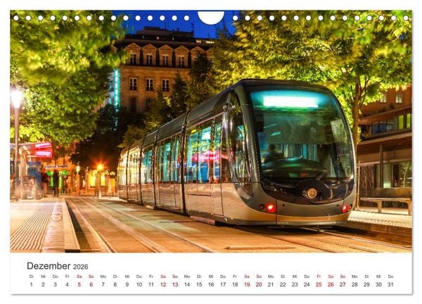 Produktbild: Trams und Stra&szlig;enbahnen (Wandkalender 2026 DIN A4 quer), CALVENDO Monatskalender