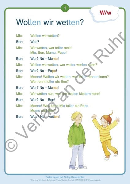 Produktbild: Erstes Lesen mit Dialog-Geschichten