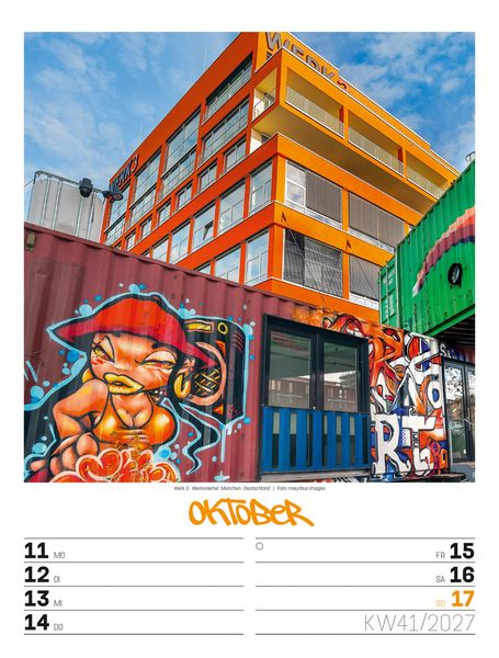 Produktbild: Street Art Wochenplaner Kalender 2027