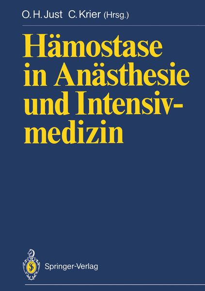 Produktbild: H&auml;mostase in An&auml;sthesie und Intensivmedizin