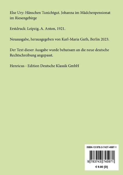 Produktbild: H&auml;nschen Tunichtgut