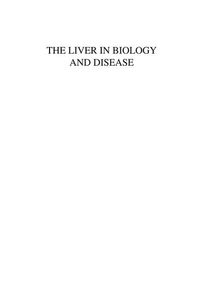 Produktbild: Liver in Biology and Diseas Pmbo15h