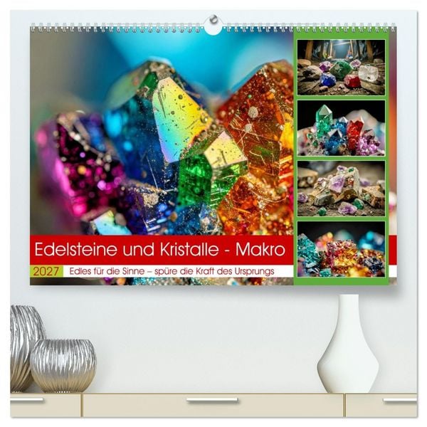Produktbild: Edelsteine und Kristalle - Makro (hochwertiger Premium Wandkalender 2027 DIN A2 quer), Kunstdruck in Hochglanz