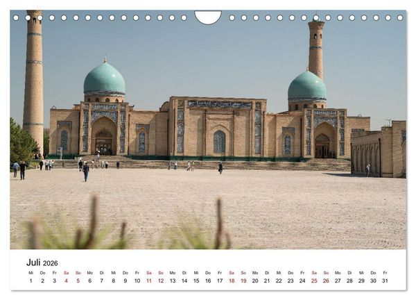 Produktbild: Usbekistan (Wandkalender 2026 DIN A4 quer), CALVENDO Monatskalender