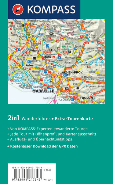 Produktbild: KOMPASS Wanderf&uuml;hrer Provence, 55 Touren