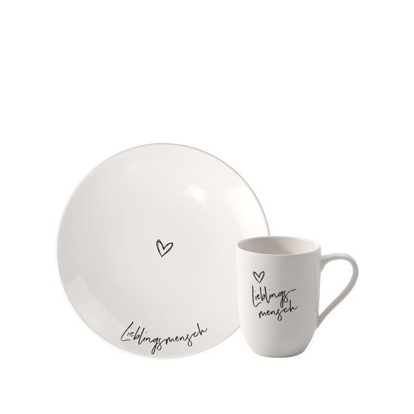 Produktbild: Villeroy & Boch Statement Geschenk-Set Lieblingsmensch, 2-teilig