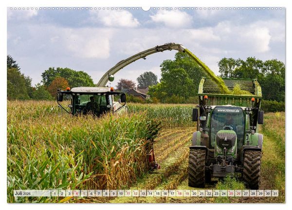 Produktbild: Maisernte am Deich (hochwertiger Premium Wandkalender 2026 DIN A2 quer), Kunstdruck in Hochglanz