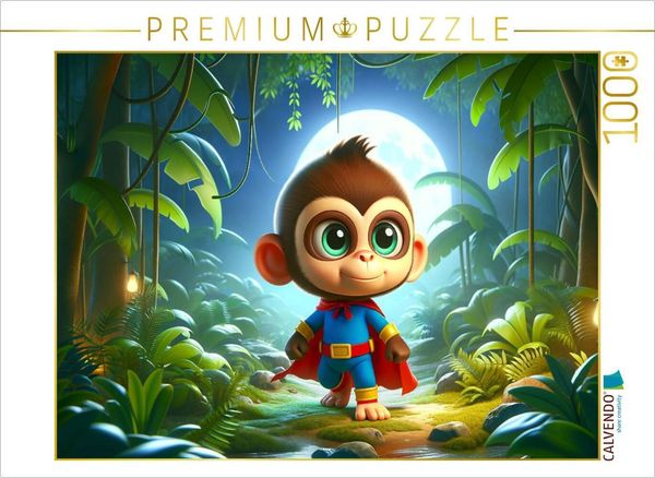 CALVENDO Puzzle Ein aufregendes Abenteuer unter den Baumwipfeln | 1000 Teile Lege-Größe 64x48cm Foto-Puzzle für glückliche Stunden