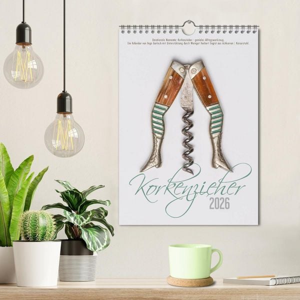 Produktbild: Emotionale Momente: Korkenzieher - geniales Alltagswerkzeug. (Wandkalender 2026 DIN A4 hoch), CALVENDO Monatskalender