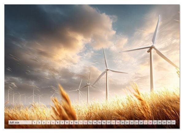 Produktbild: Windtr&auml;ume (Wandkalender 2026 DIN A2 quer), CALVENDO Monatskalender