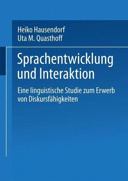 Produktbild: Sprachentwicklung und Interaktion