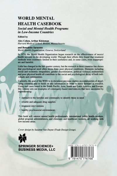 Produktbild: World Mental Health Casebook