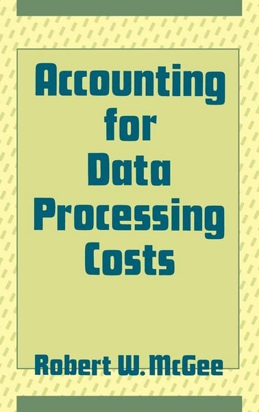 Produktbild: Accounting for Data Processing Costs