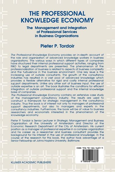 Produktbild: The Professional Knowledge Economy