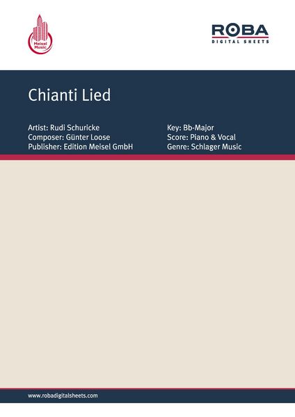Produktbild: Chianti Lied