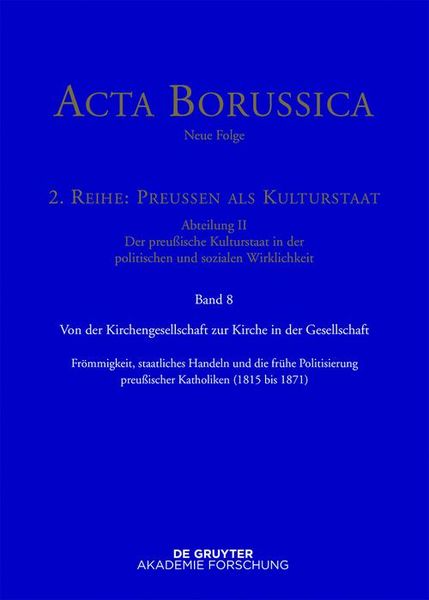 Produktbild: Von der Kirchengesellschaft zur Kirche in der Gesellschaft