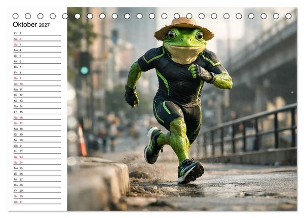 Produktbild: Sportfrosch (Tischkalender 2027 DIN A5 quer), CALVENDO Monatskalender