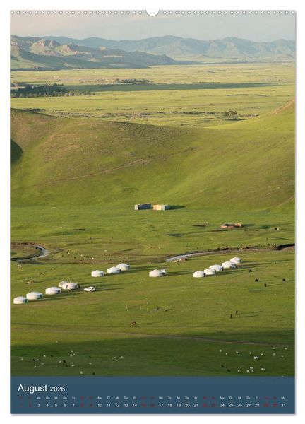 Produktbild: Mongolei - Mensch, Natur und Religion im Einklang (hochwertiger Premium Wandkalender 2026 DIN A2 hoch), Kunstdruck in Hochglanz