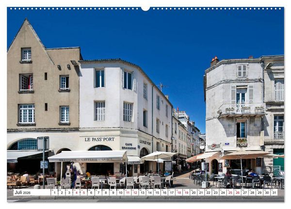 Produktbild: Ein Sommer in La Rochelle vom Frankfurter Taxifahrer Petrus Bodenstaff (Wandkalender 2026 DIN A2 quer), CALVENDO Monatskalender