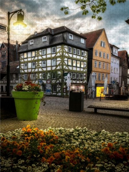 Produktbild: CALVENDO Puzzle Der Steinweg mit Gasthaus "Gartenlaube". | 1000 Teile Lege-Gr&ouml;&szlig;e 64x48cm Foto-Puzzle f&uuml;r gl&uuml;ckliche Stunden