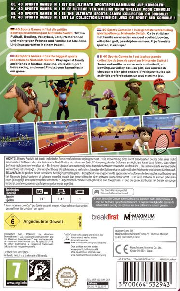 Produktbild: 40 Sports Games in 1