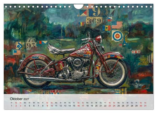 Produktbild: Kult-Motorr&auml;der der USA (Wandkalender 2027 DIN A4 quer), CALVENDO Monatskalender