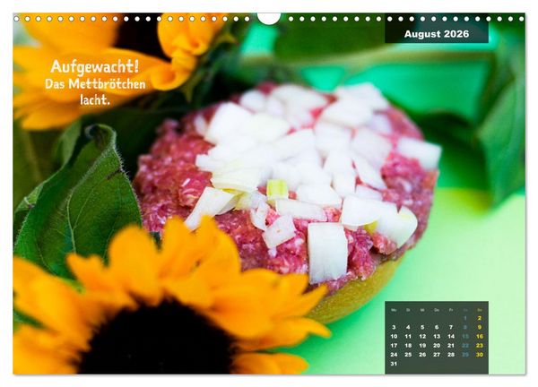 Produktbild: Mettkalender - Spread some more Mett (Wandkalender 2026 DIN A3 quer), CALVENDO Monatskalender