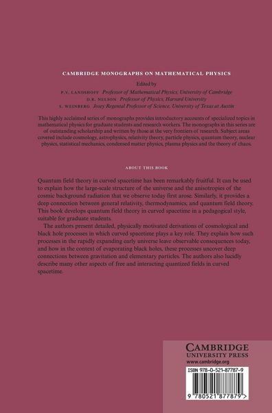 Produktbild: Quantum Field Theory in Curved Spacetime