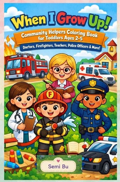 Produktbild: When I Grow Up! Community Helpers Coloring Book for Toddlers Ages 2&ndash;5