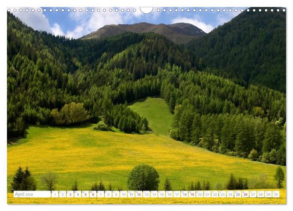 Produktbild: Bekannte und unbekannte Wanderziele in S&uuml;dtirol (Wandkalender 2026 DIN A3 quer), CALVENDO Monatskalender