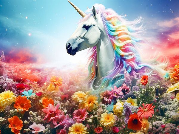 Produktbild: CALVENDO Puzzle Ein Motiv aus dem Kalender Einhorn und coole Spr&uuml;che | 1000 Teile Lege-Gr&ouml;&szlig;e 64x48cm Foto-Puzzle f&uuml;r gl&uuml;ckliche Stunden