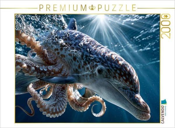 CALVENDO Puzzle Krakendelfin | 2000 Teile Lege-Größe 90x67cm Foto-Puzzle für glückliche Stunden