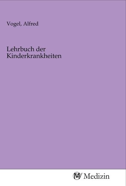 Produktbild: Lehrbuch der Kinderkrankheiten
