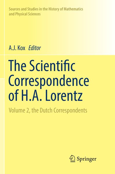 Produktbild: The Scientific Correspondence of H.A. Lorentz