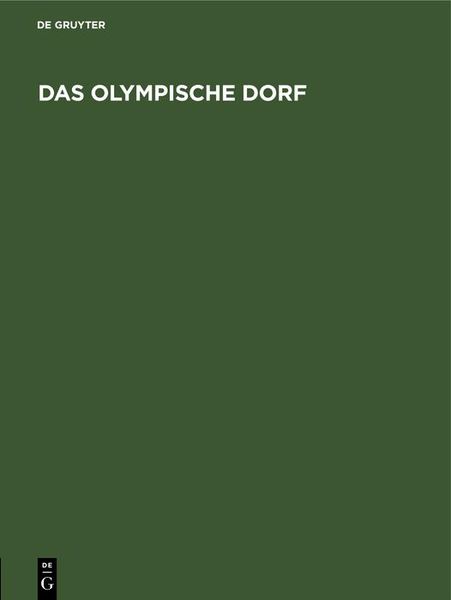 Produktbild: Das Olympische Dorf